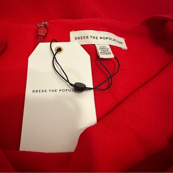 NWT Dress the Population Women Nicole Sweetheart Neck Bodycon Midi Dress Sz XXL - Picture 8 of 12